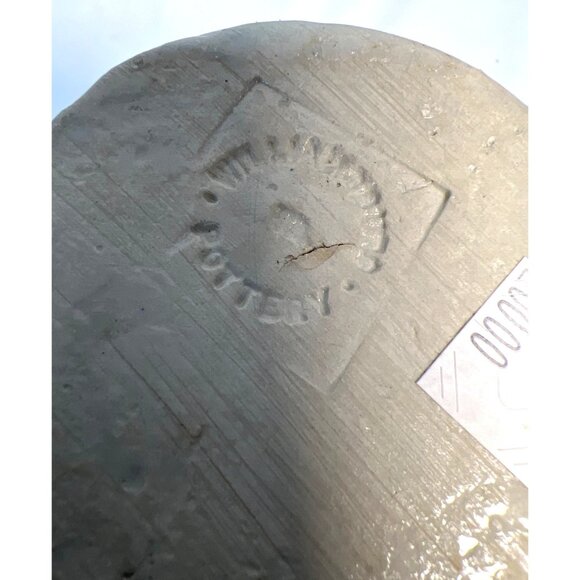 Williamsburg PotteryHandcrafted Blue Floral Stoneware Pitcher With Handle & Spou - Picture 5 of 5